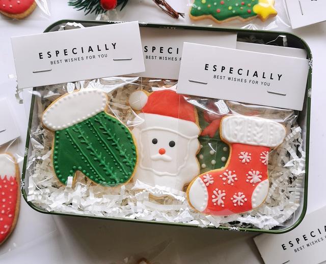 超详细的饼底+糖霜‼️配方，卖爆私房的圣诞糖霜饼干的做法