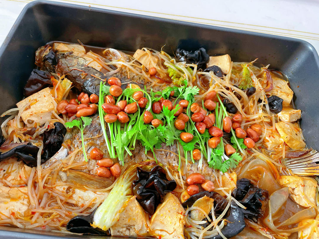 烤箱版｜家庭自制烤鱼香辣鲜嫩巨好吃分分钟光盘