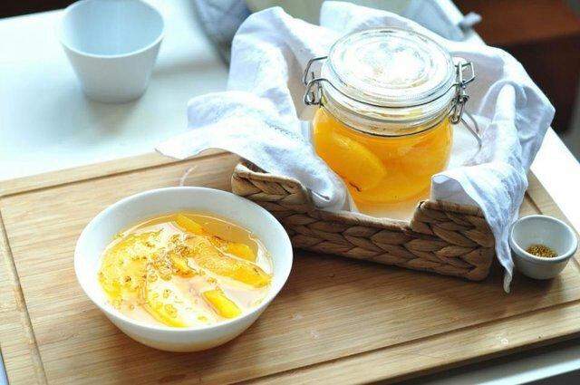 桂花黄桃的做法
