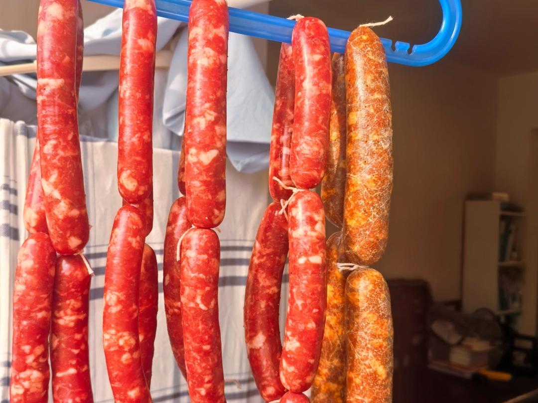 自制广式玫瑰露香肠