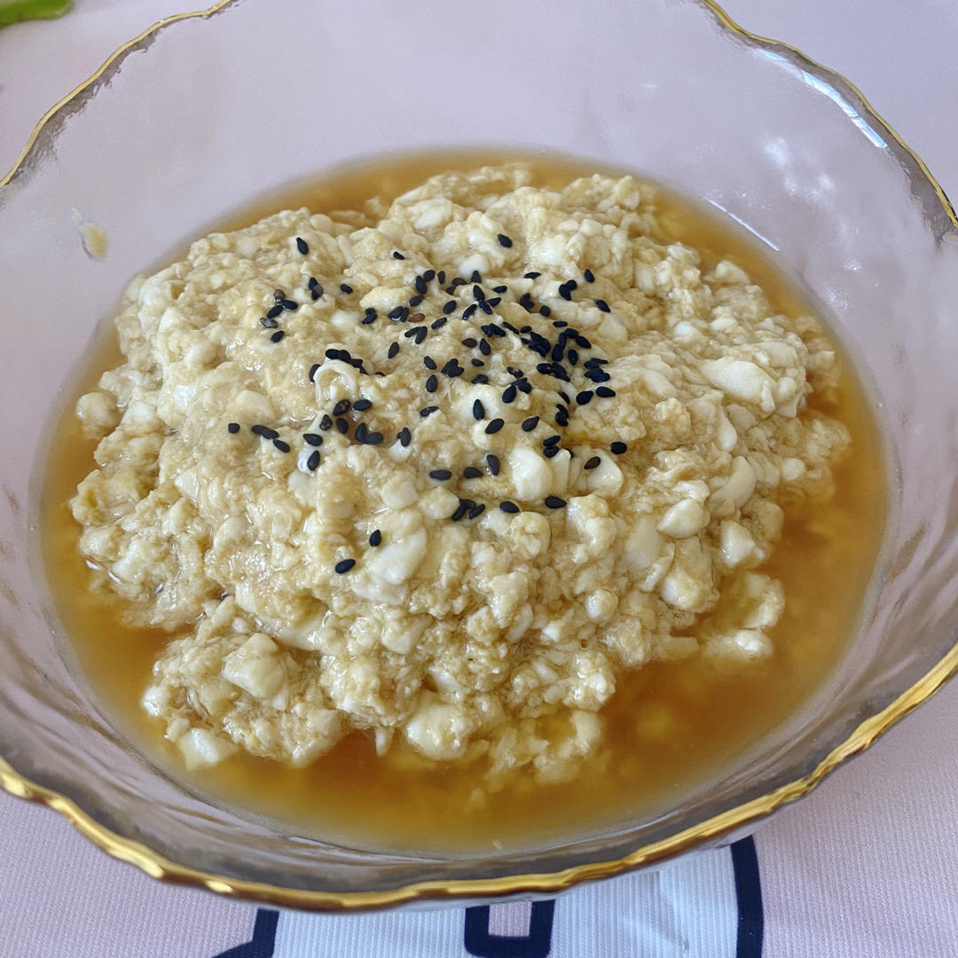 美味蚝油嫩豆腐