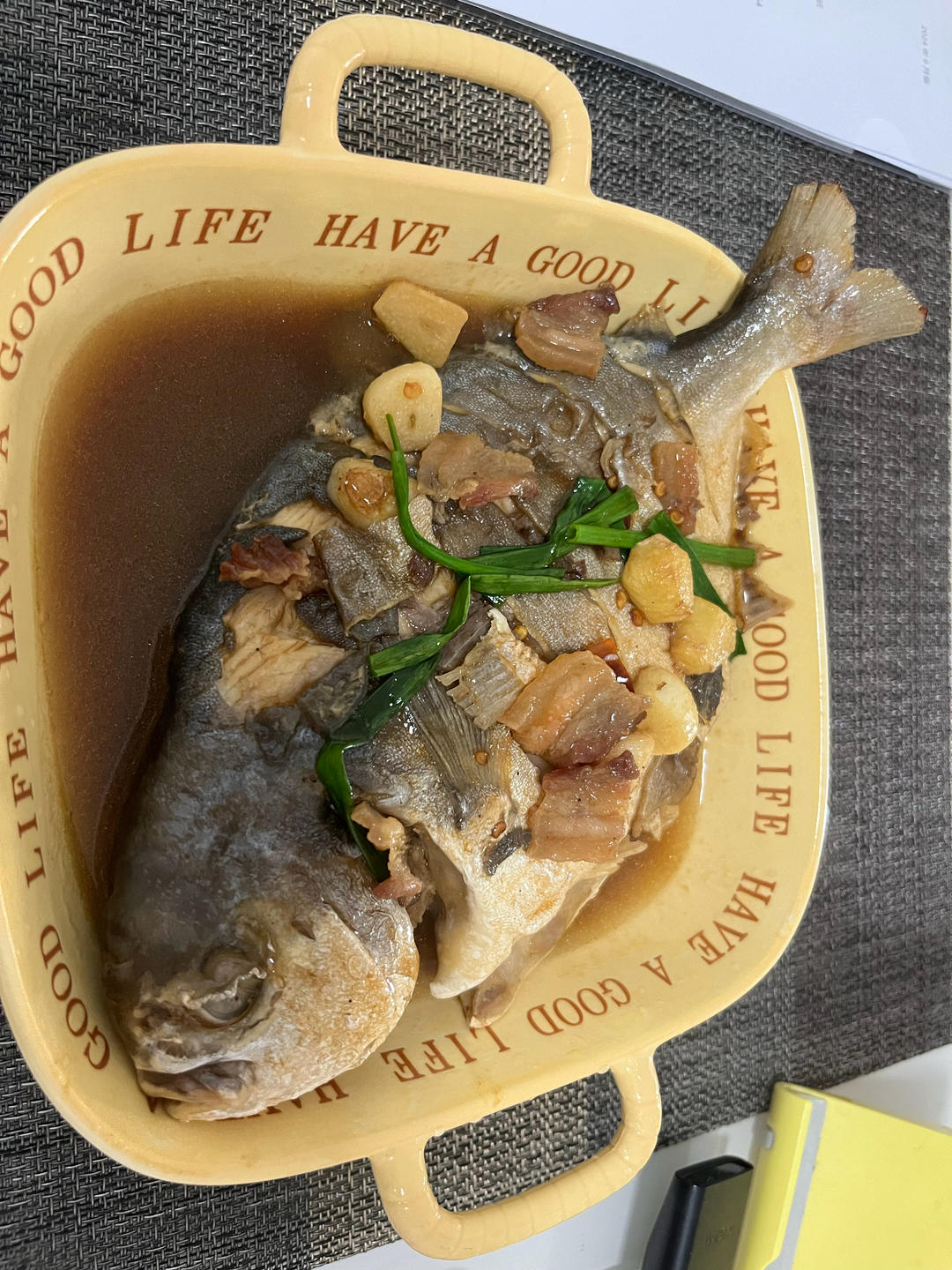 红烧金鲳鱼