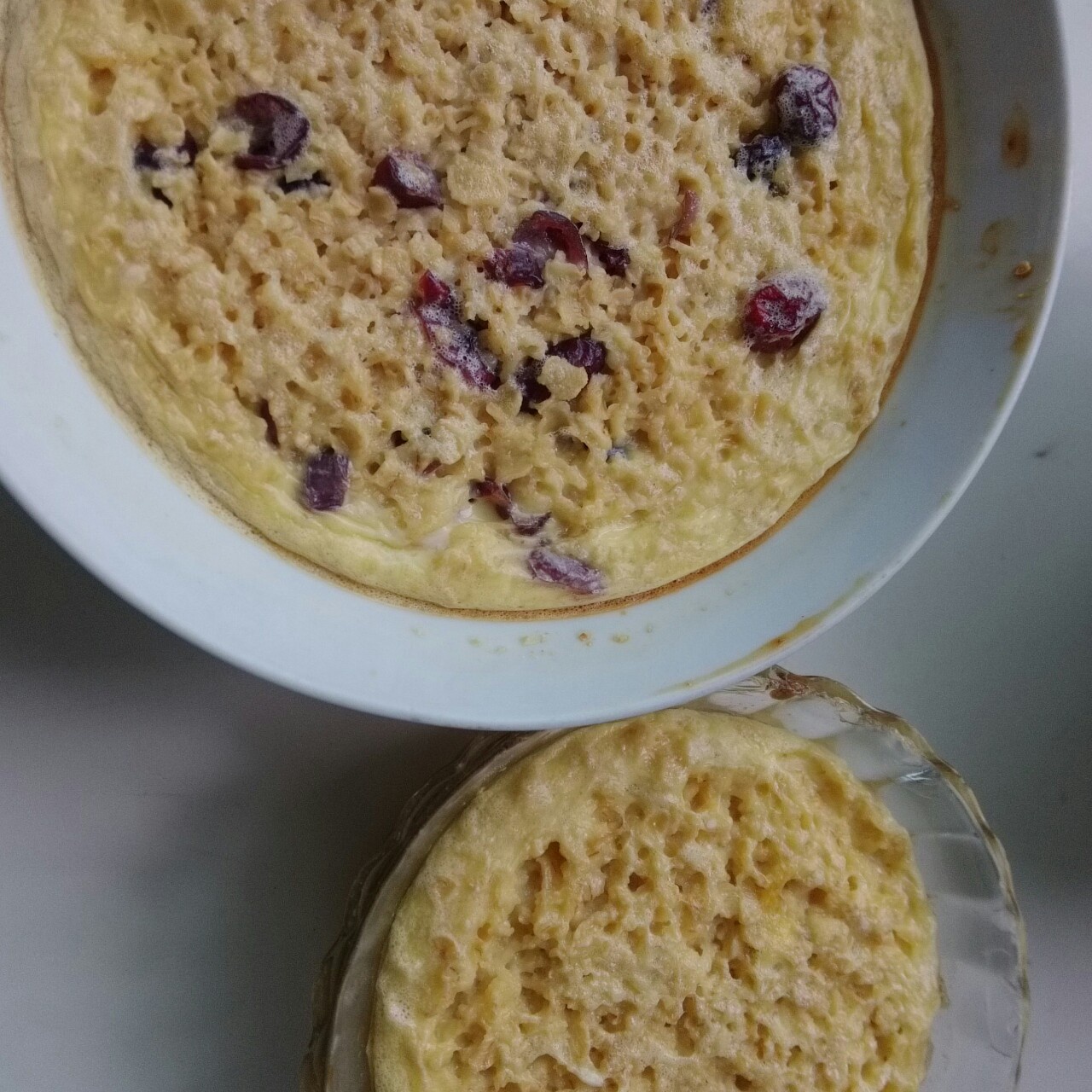 鸡蛋牛奶燕麦布丁