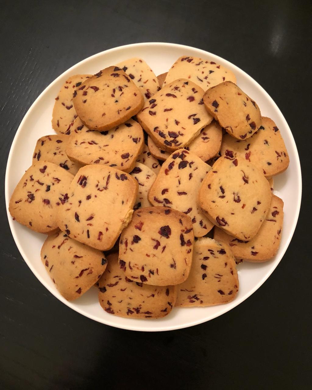 florence肥家咯xd做的蔓越莓饼干