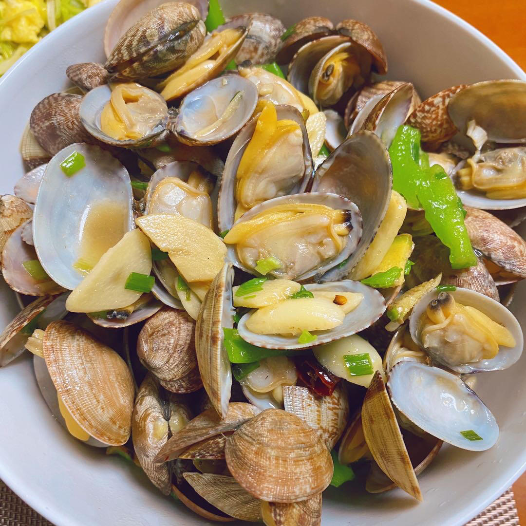 月色朦胧0716做的葱姜花蛤