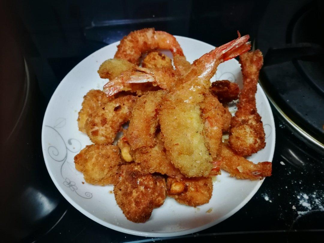 面包糠炸虾