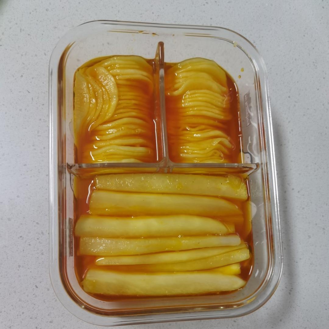 晴空162做的韩式黄大根