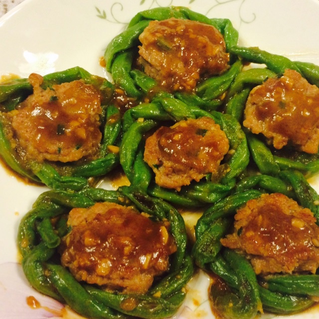 豇豆酿肉