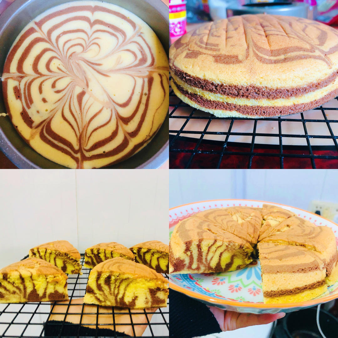 斑马纹戚风蛋糕