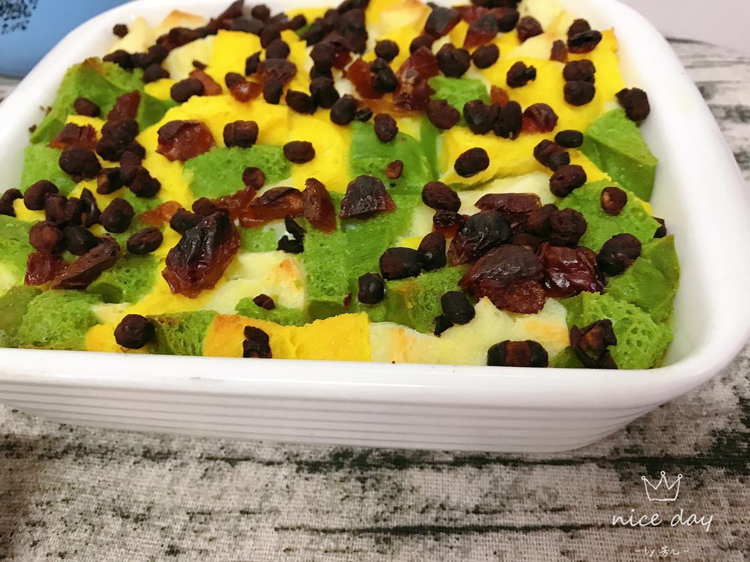 快手早餐（馒头布丁）的做法