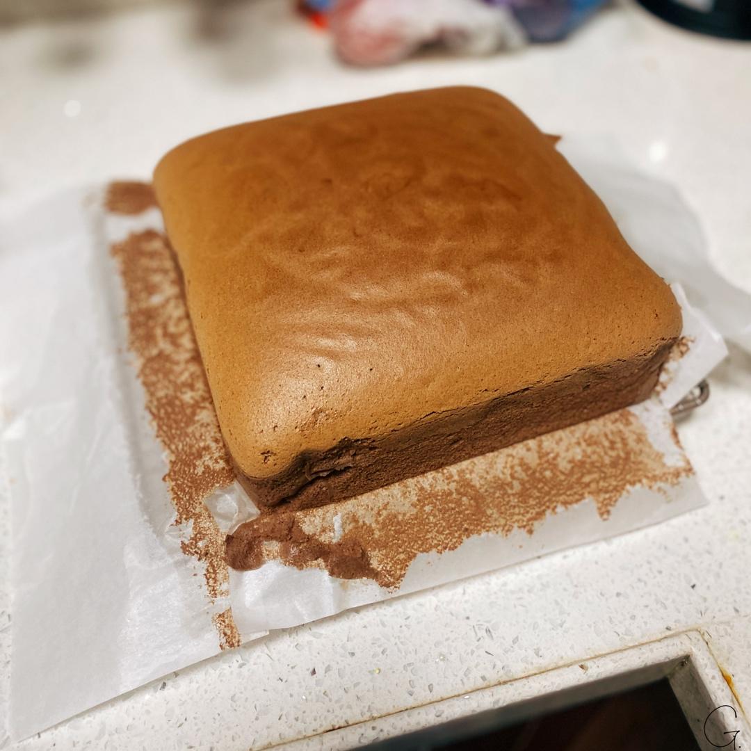 超细腻❗️巧克力可可古早蛋糕