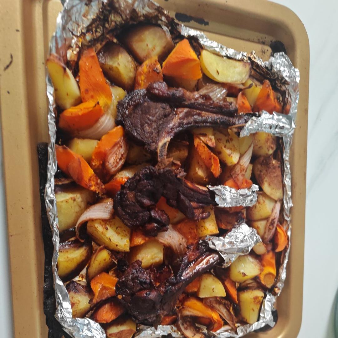 超好吃的烤羊排烤箱版