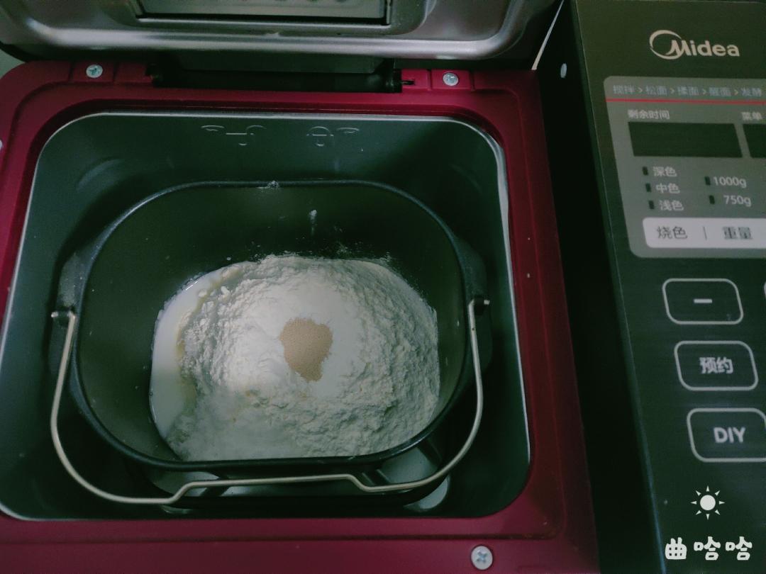 纯奶手撕吐司的做法 步骤1