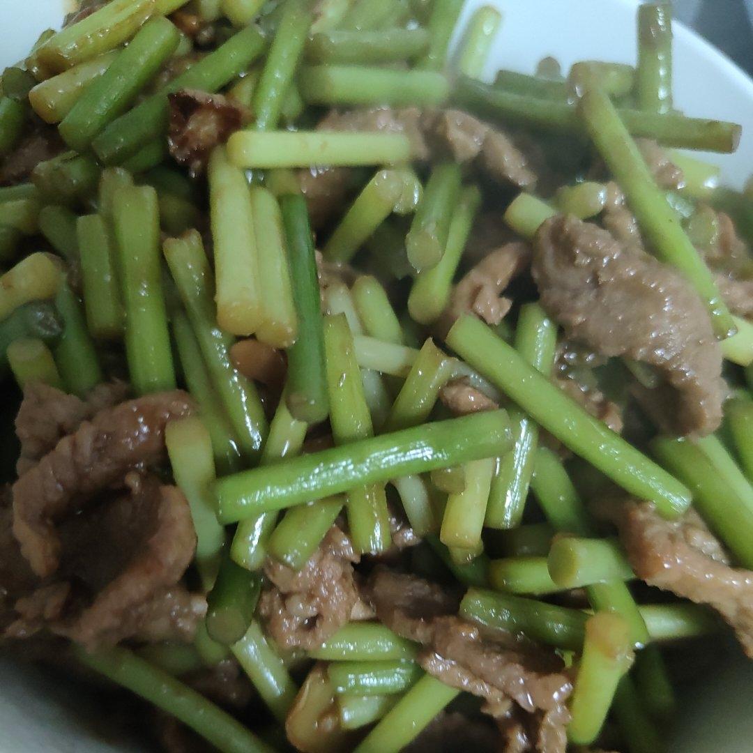蒜苔炒肉