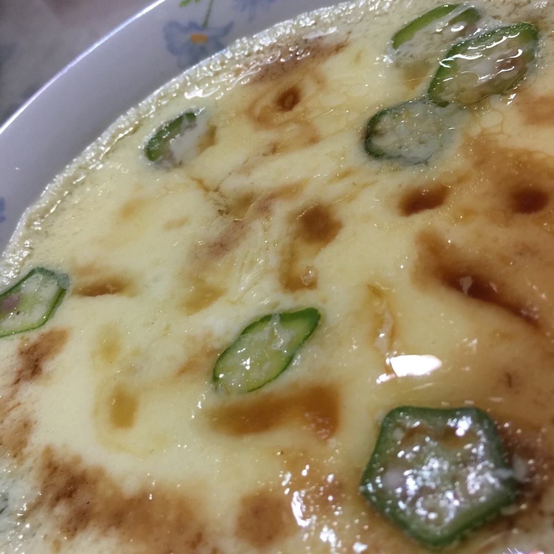 颜值控-做一朵开在碗里的花秋葵蒸水蛋