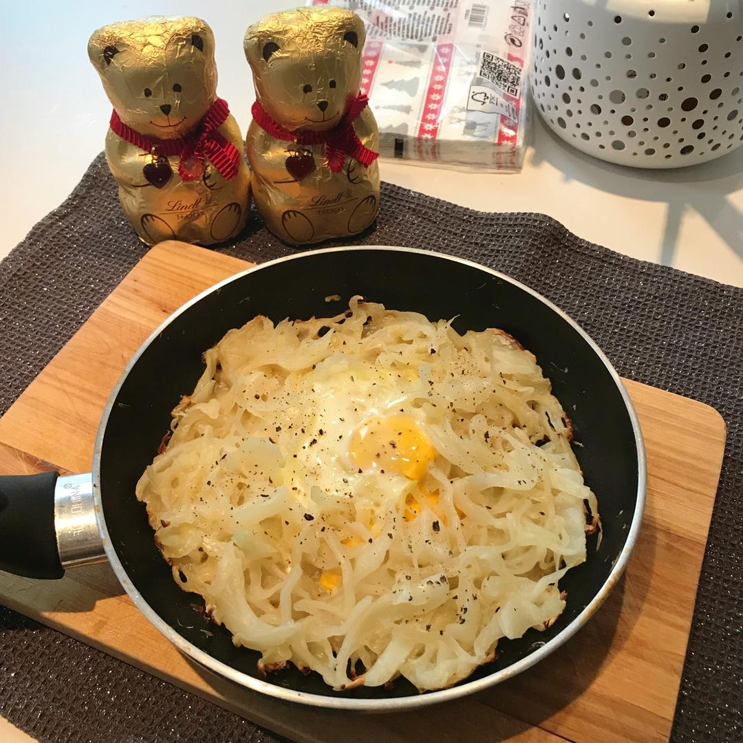 快手早餐料理-卷心菜烘蛋
