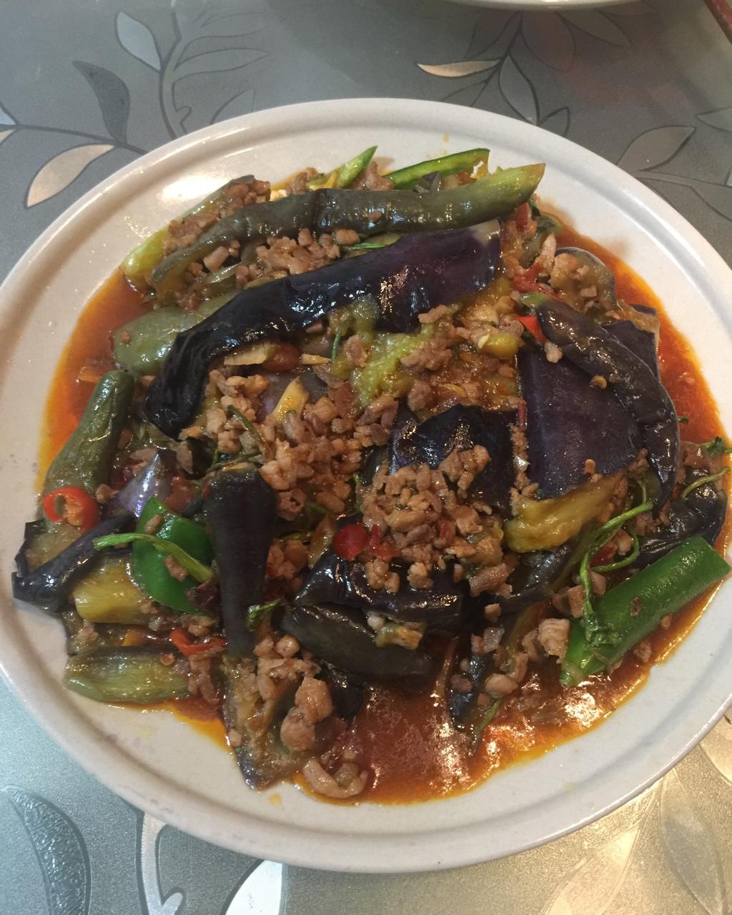 红烧肉沫茄子