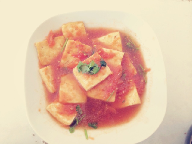 西红柿烧豆腐