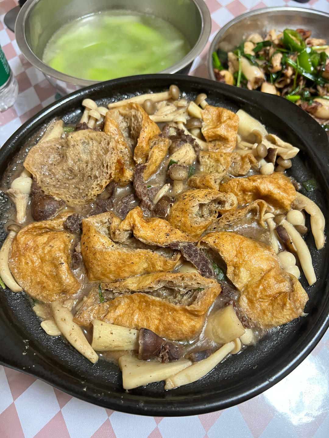 菌菇面筋煲