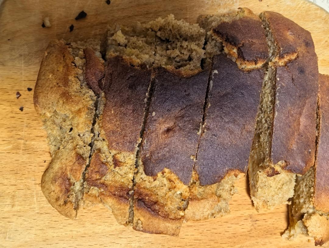 健康低卡—无糖无油可可香蕉蛋糕