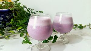 浪漫紫薯奶的做法 步骤6