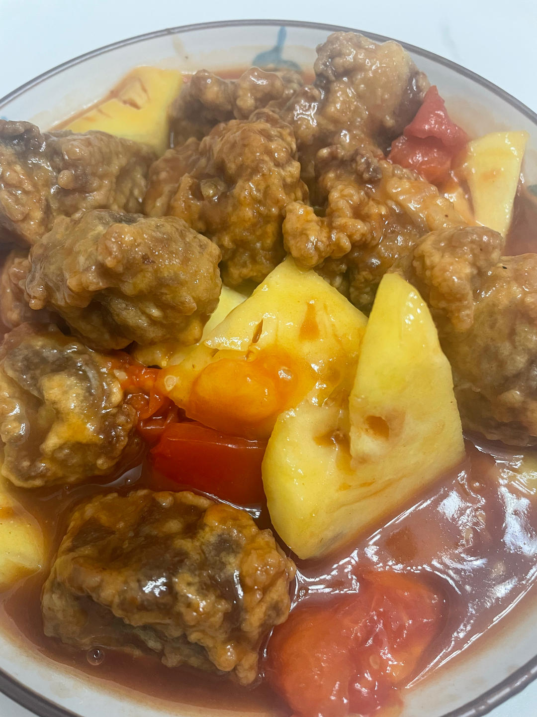 菠萝甜酸排骨