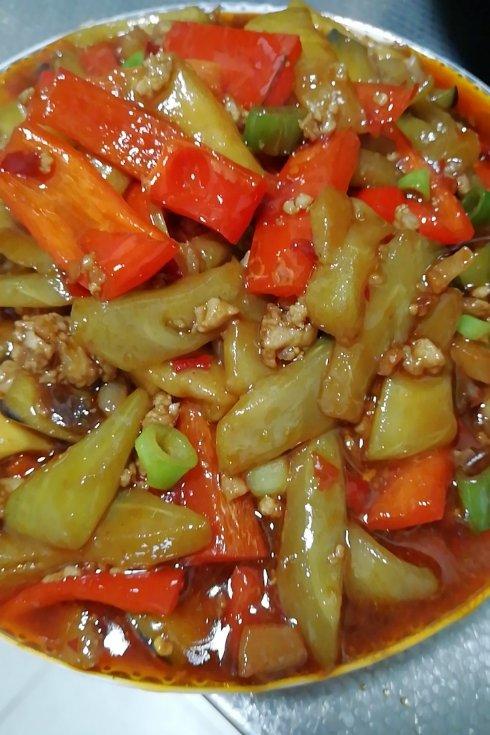 红烧肉沫茄子