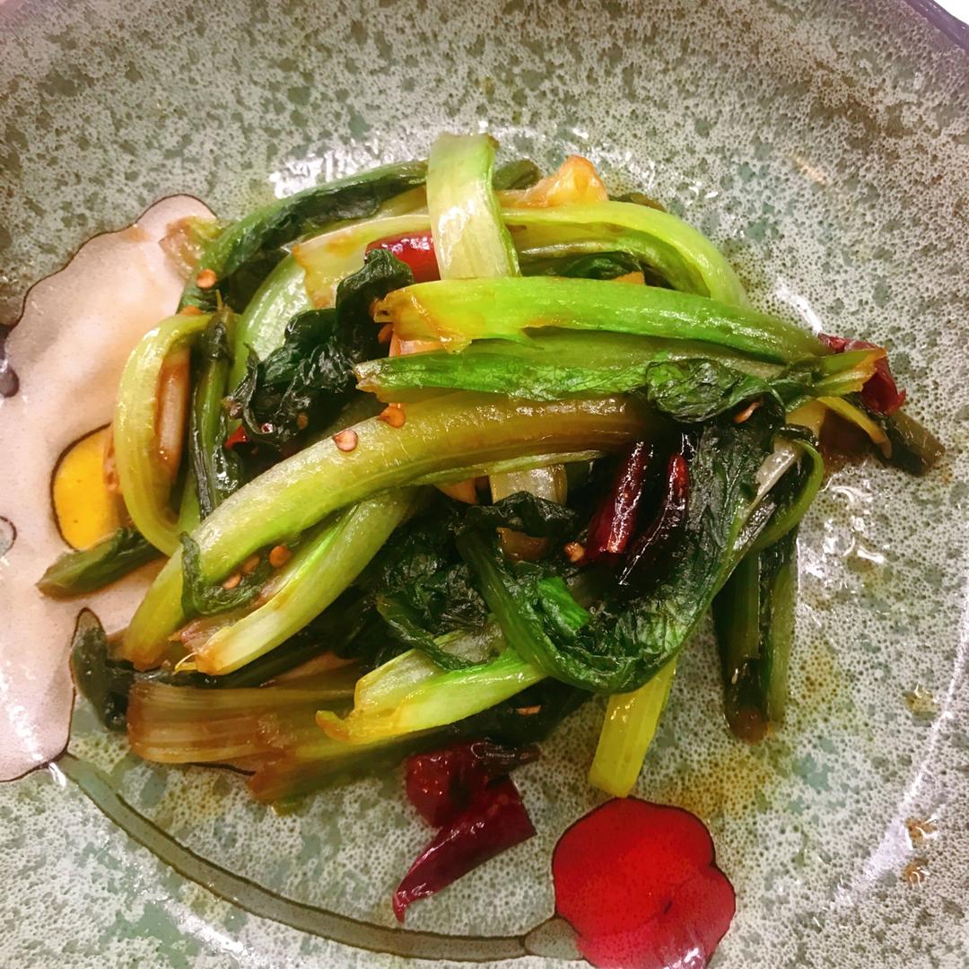 清炒油麦菜