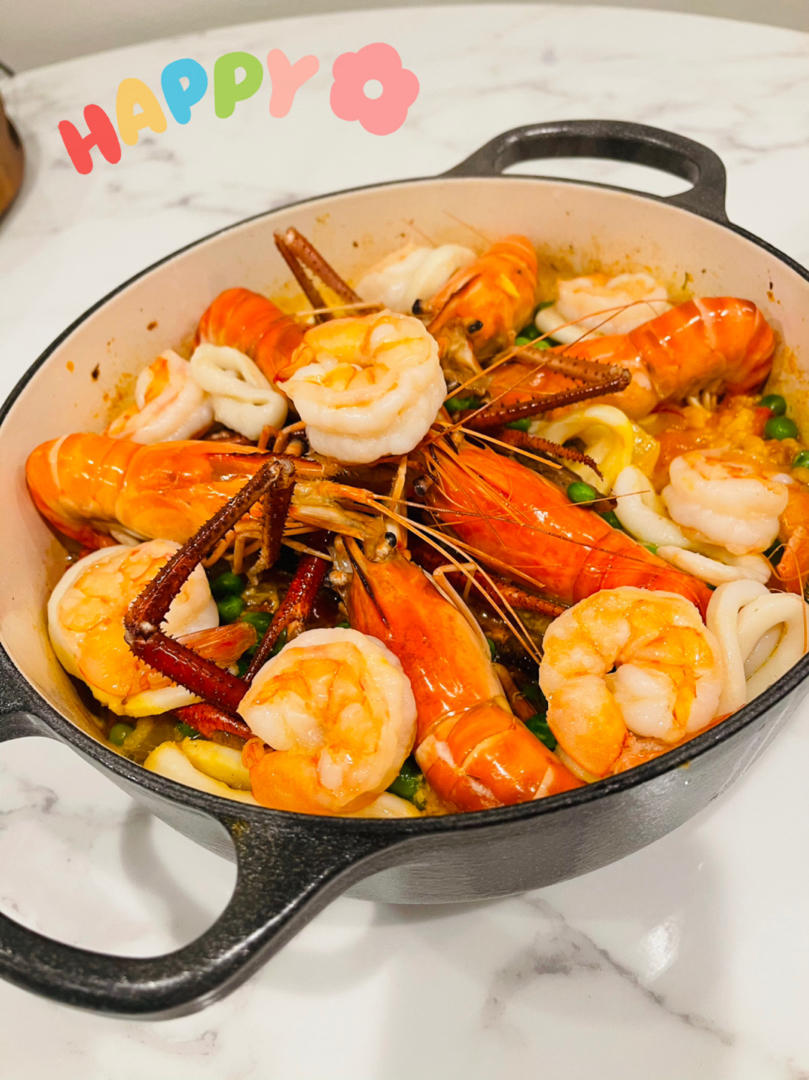 【曼食慢语】Seafood Paella 西班牙海鲜饭