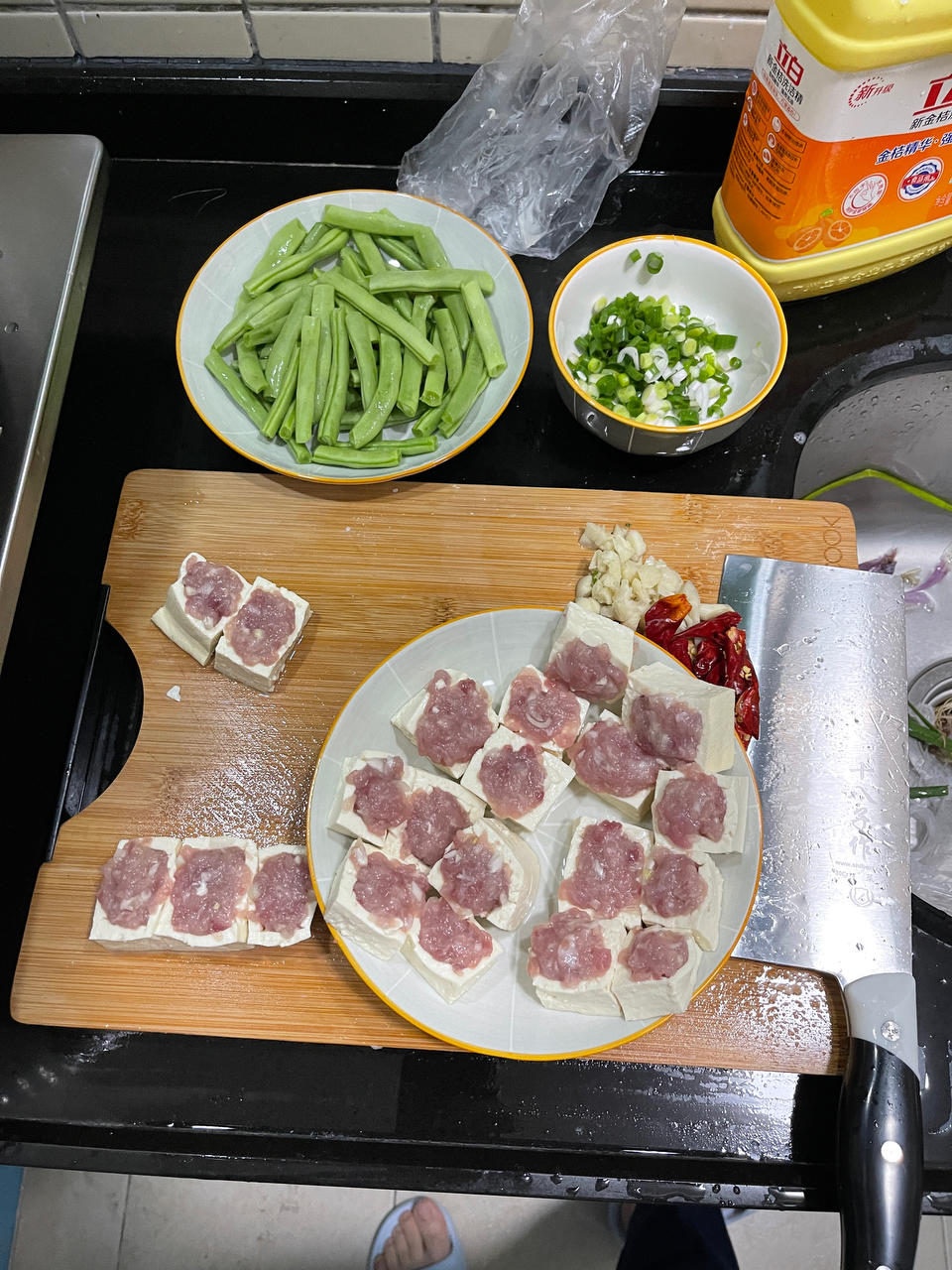 客家煎酿豆腐