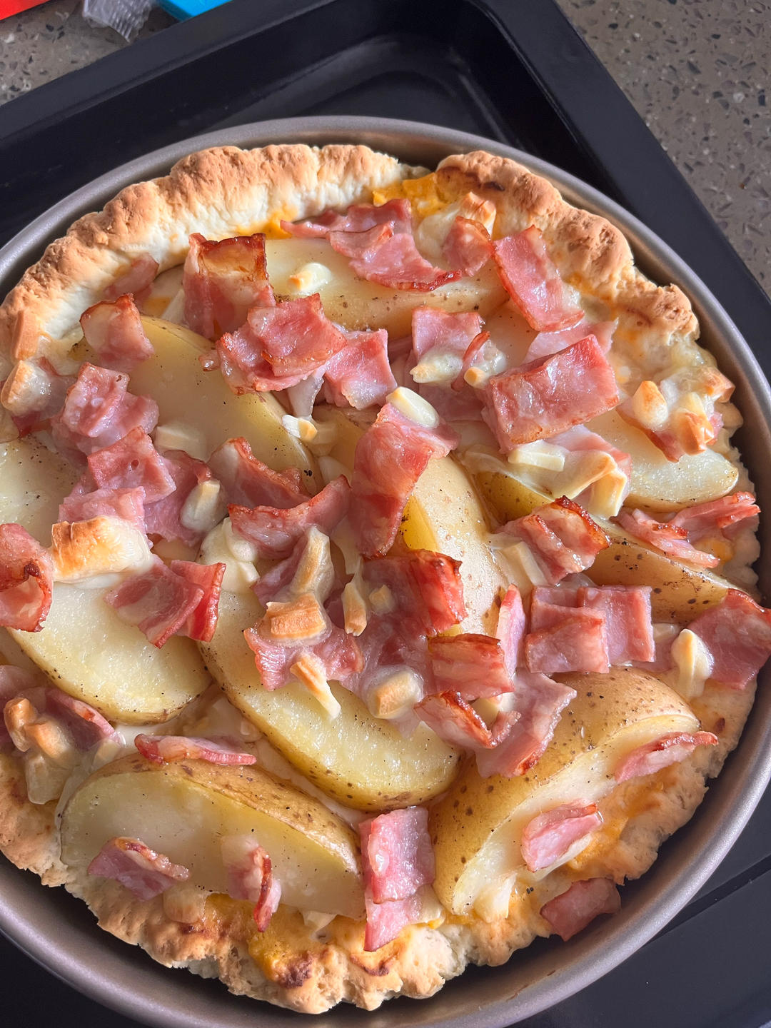 完美复刻达美乐！【土豆披萨】这么做口感太绝了！