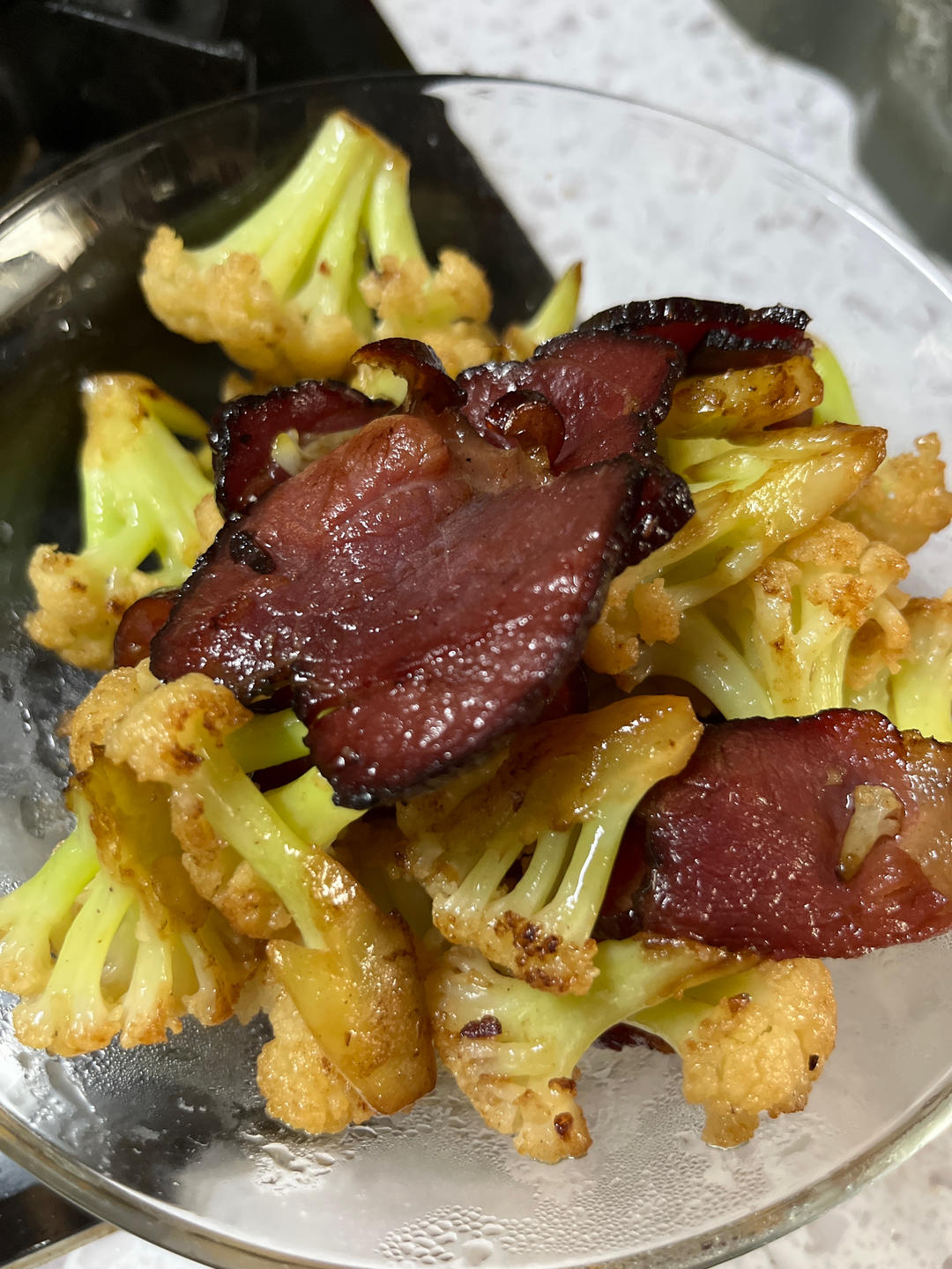 干锅花菜炒腊肉♨️超下饭