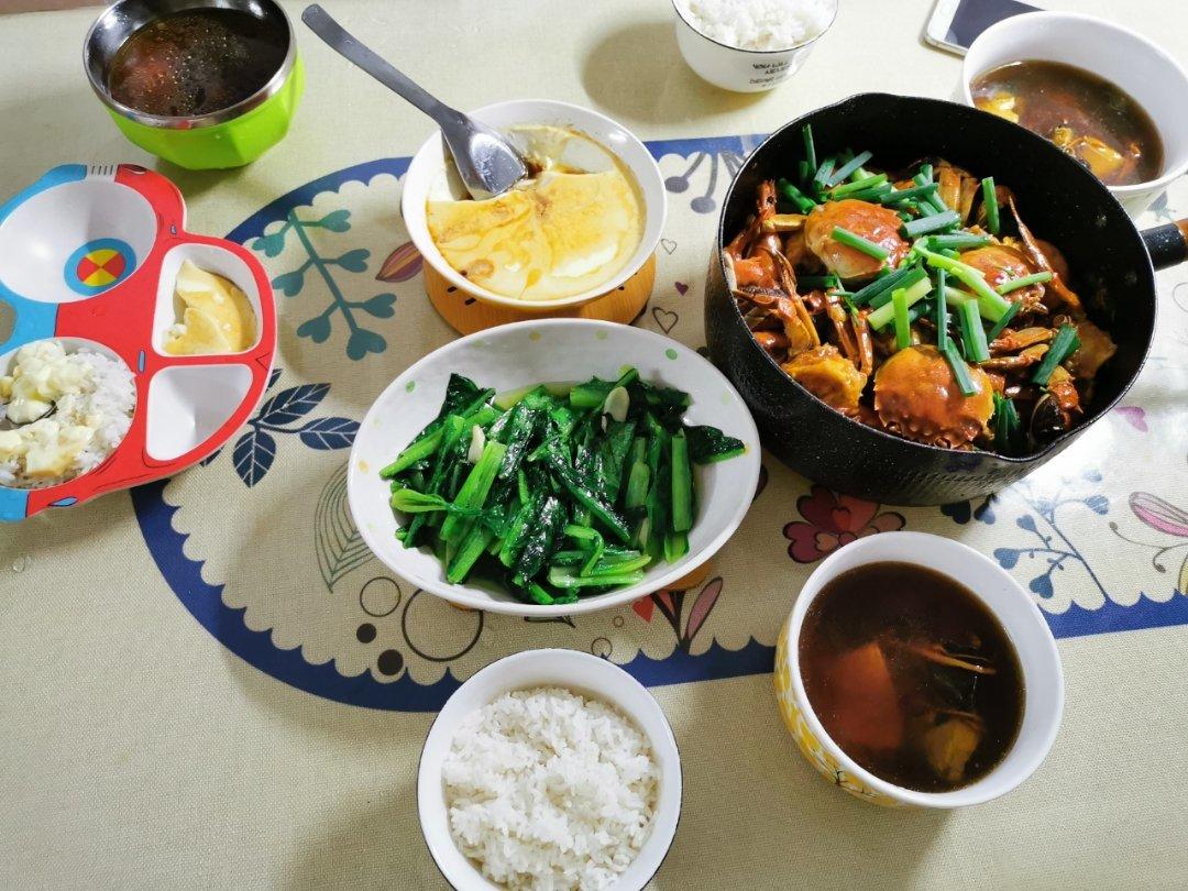 我们家的午晚餐～