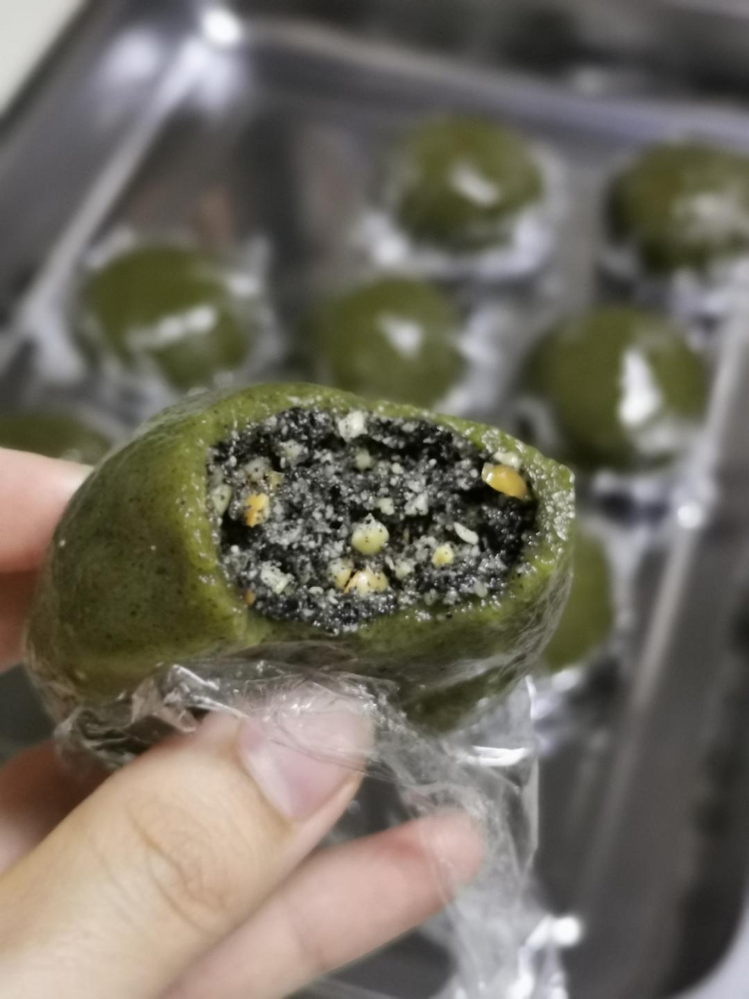 青团 | 流沙花生黑芝麻馅