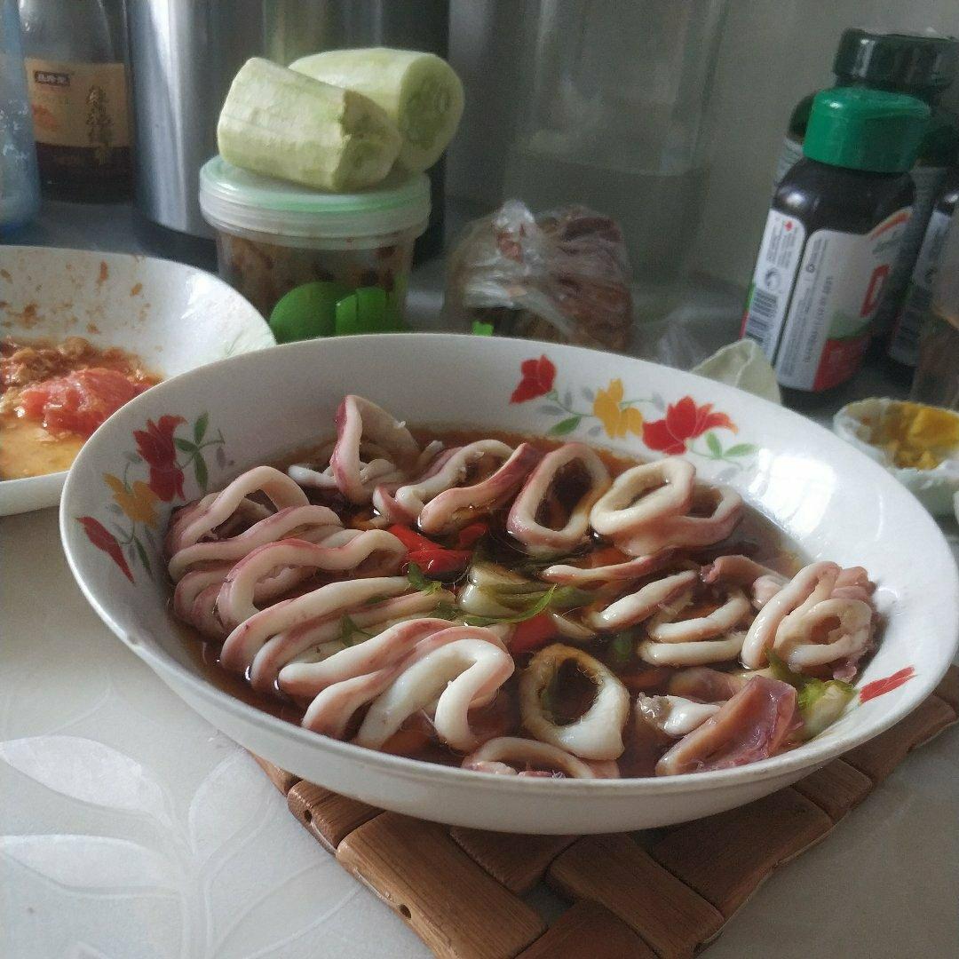 清蒸鱿鱼