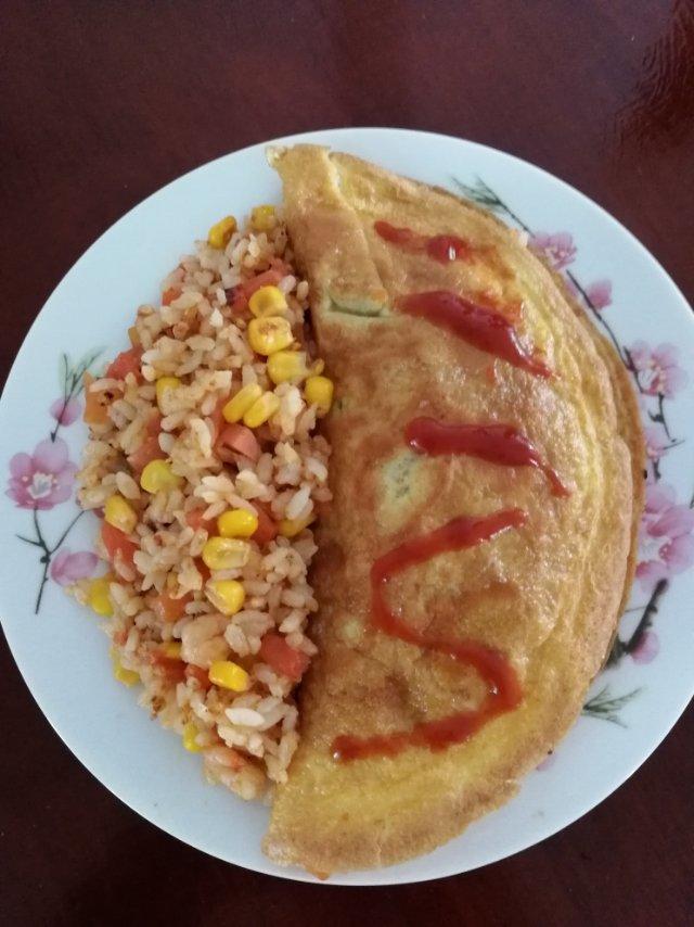 手机用户6420_zgp9做的茄酱蛋包饭