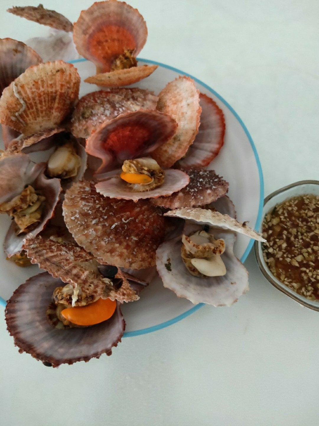 清蒸扇贝（海鲜大餐直播菜单）