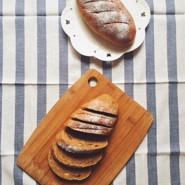 黑麦核桃红糖面包