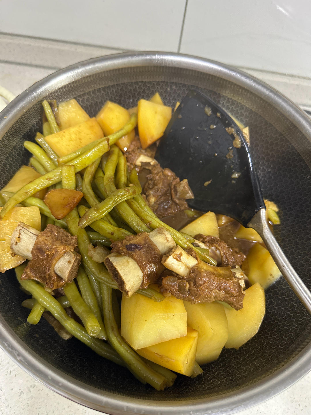 豆角土豆炖排骨