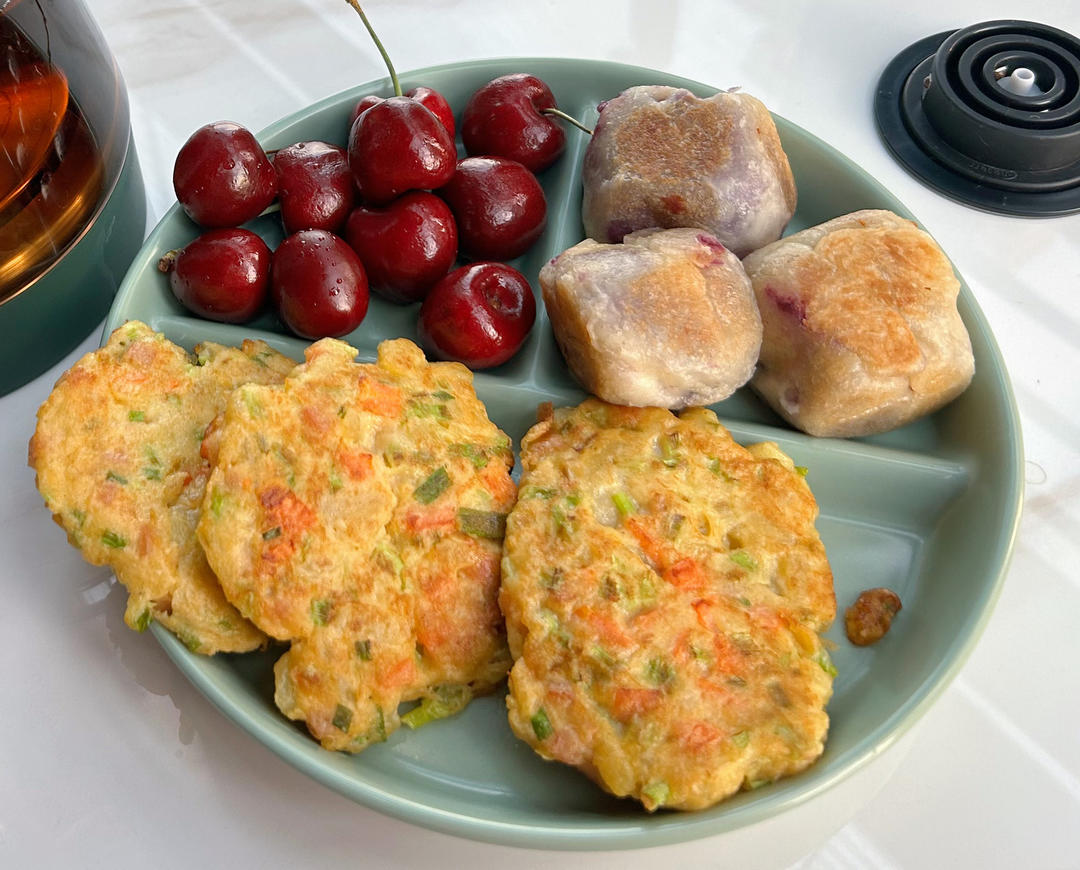 手抓饼版~紫薯仙糕