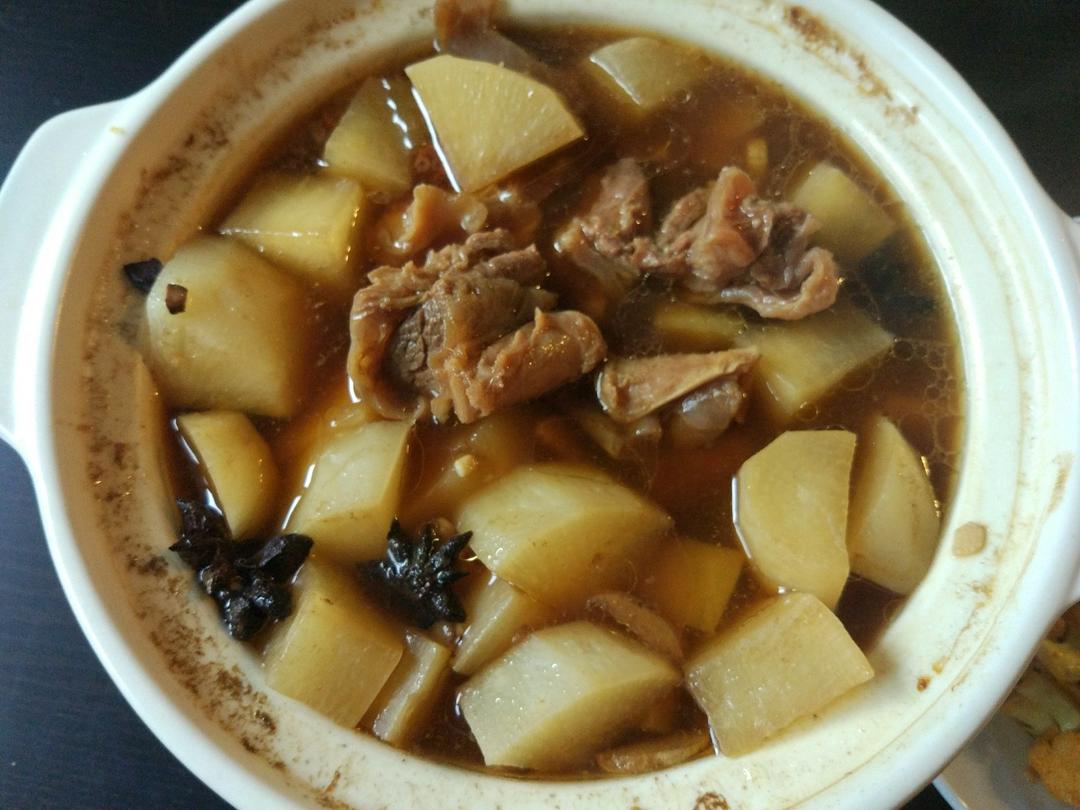 广式萝卜牛腩煲