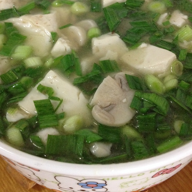 豆腐蘑菇汤的做法