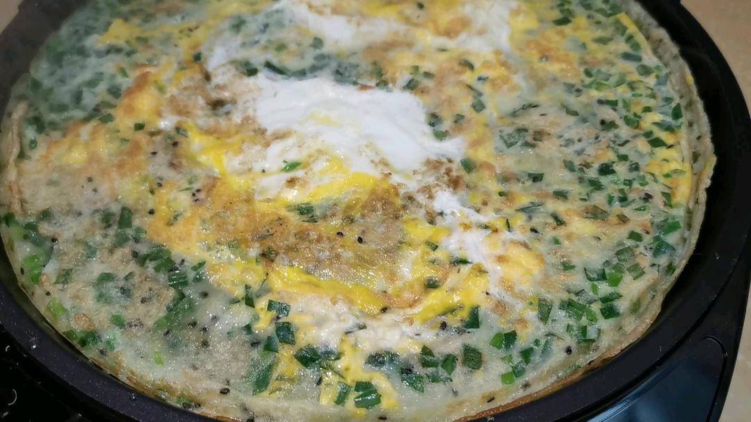 韭菜鸡蛋摊饼