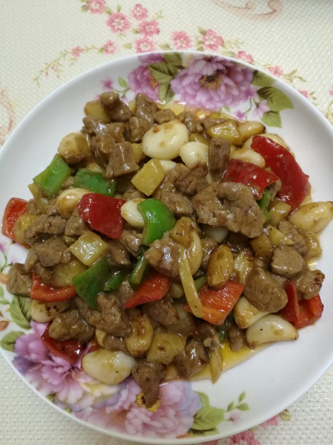 黑蒜子牛肉粒