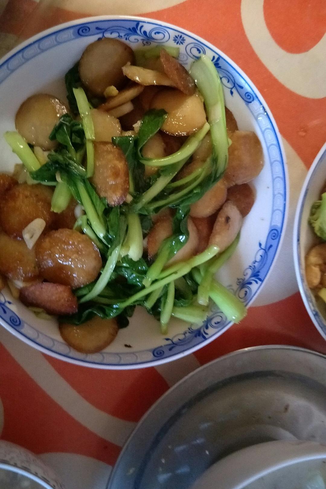 青菜豆饼