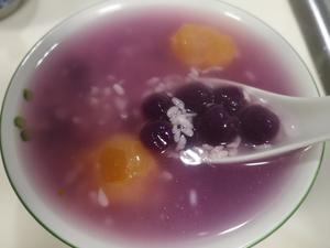 咸蛋黄酒酿紫薯小汤圆的做法 步骤5