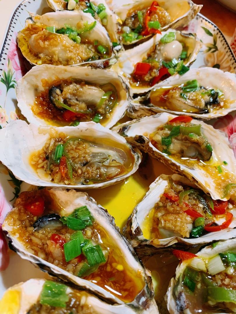 超简单～蒸蒜蓉生蚝