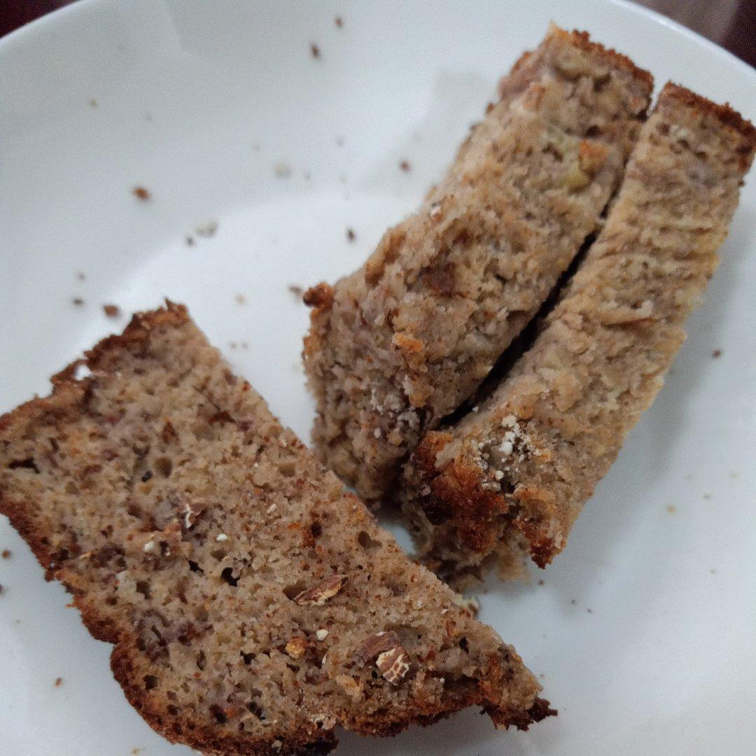 香蕉荞麦面包｜低油低糖全麦健康快手烘焙