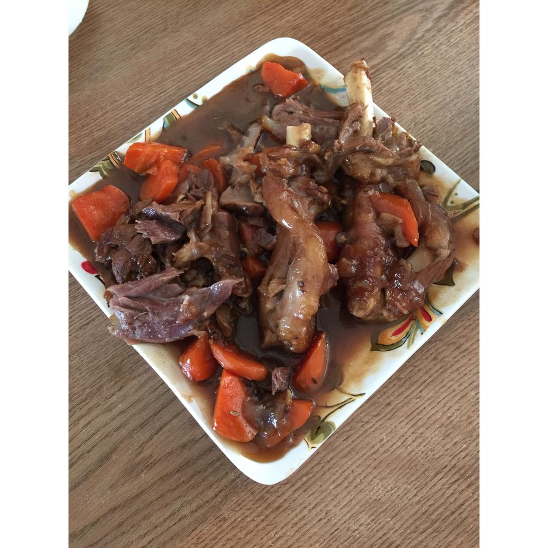 家常烧羊腿