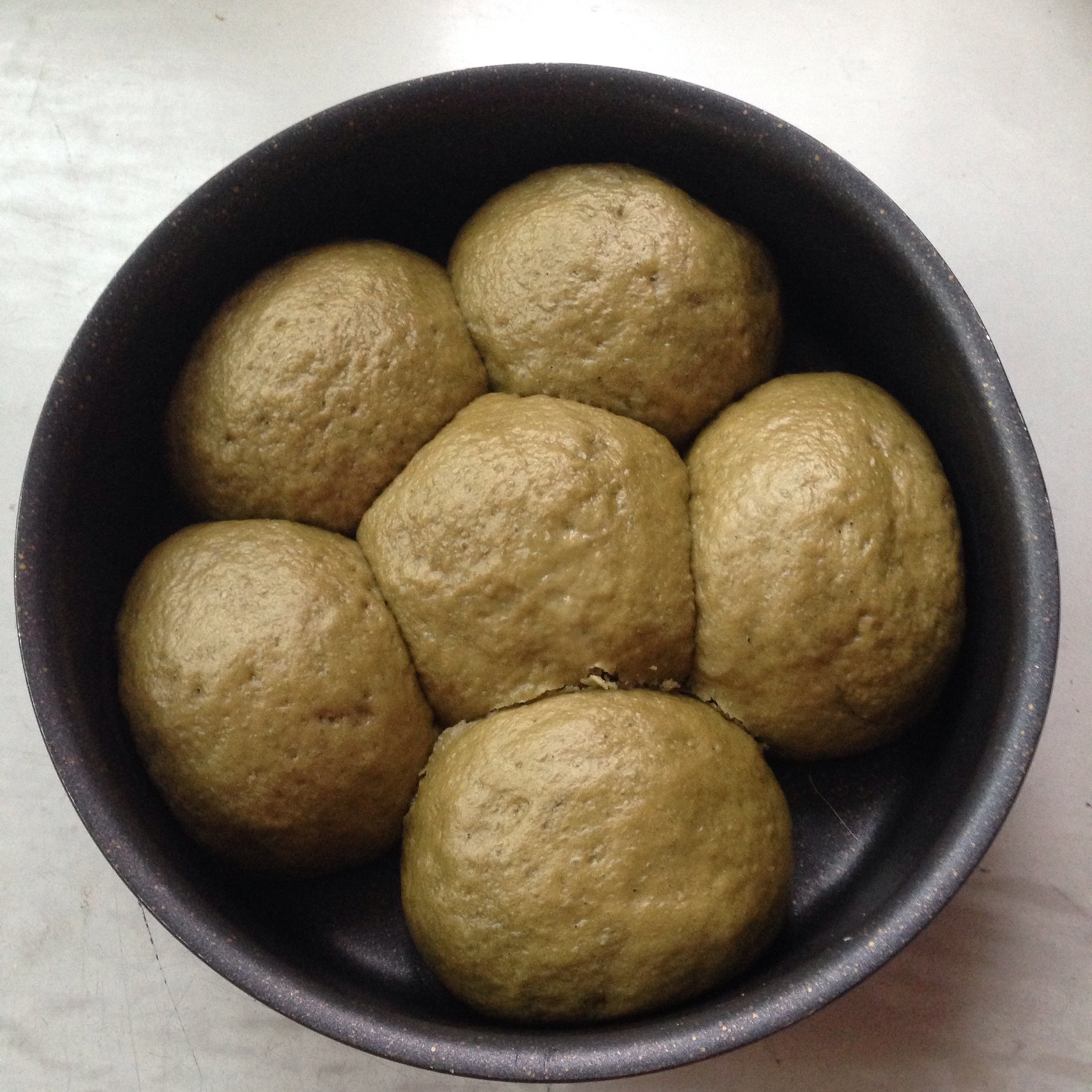 抹茶牛奶红豆包